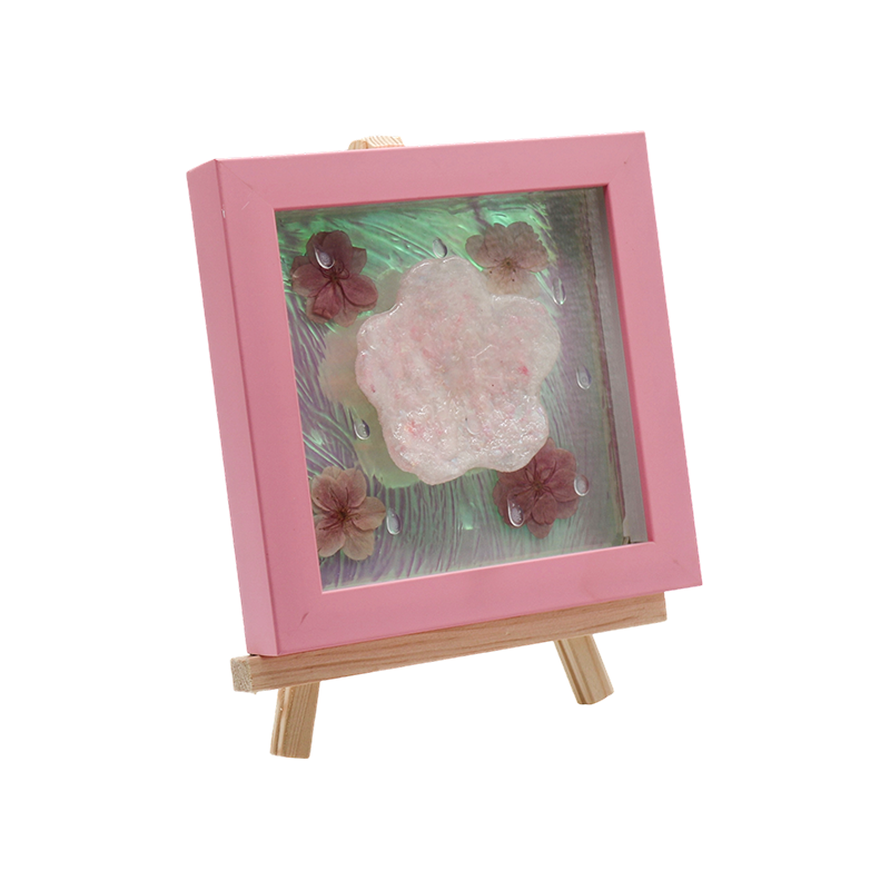 Lampa artystyczna Pink Cherry Blossom - Żel z kwiatem wiśni