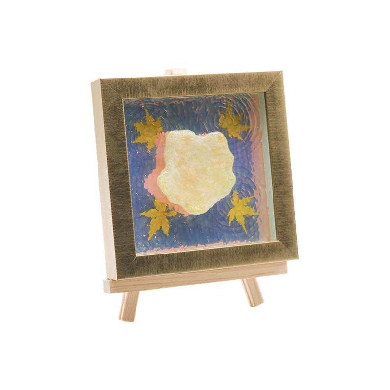 Lampa artystyczna symulująca liść klonu z falującą wodą - Maple Shadow Lamp