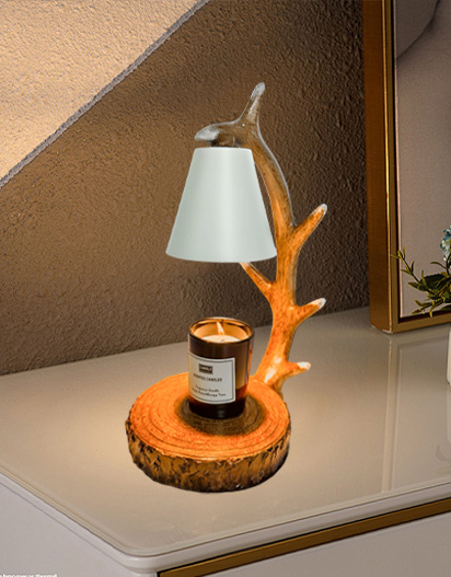 Lampa podgrzewająca świecę
